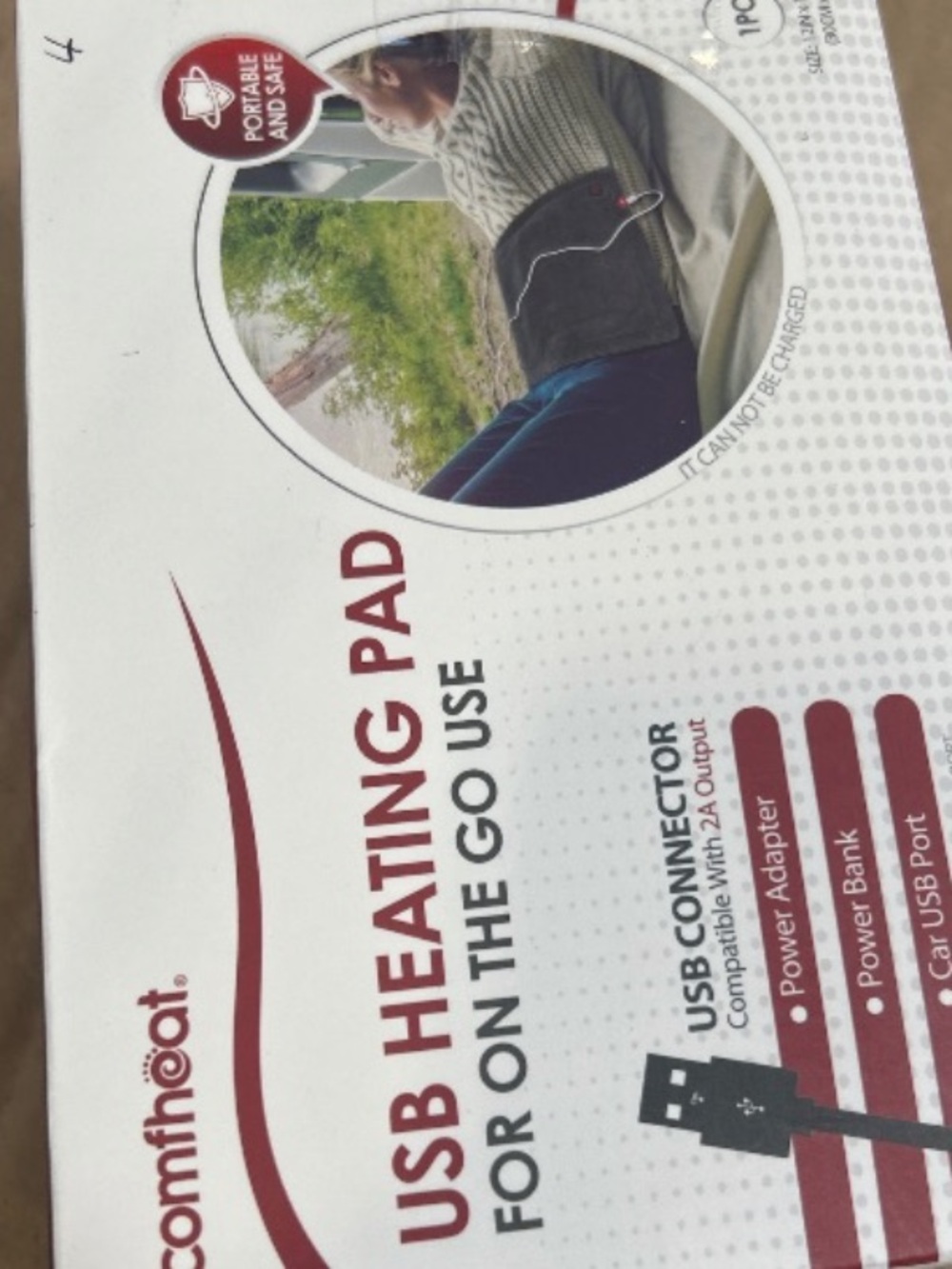 USB Heating Pad for On-The-Go Use. - Picture 2 of 2